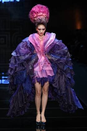 BEIJING, CHINA - OCTOBER 26: (CHINA OUT) A model showcases designs on the runway at 2016 MGPIN show during the Mercedes-Benz China Fashion Week Spring Summer 2016 at 751D.PARK on October 26, 2015 in Beijing, China.  CFP474922535