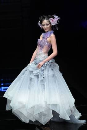 BEIJING, CHINA - OCTOBER 26: (CHINA OUT) A model showcases designs on the runway at 2016 MGPIN show during the Mercedes-Benz China Fashion Week Spring Summer 2016 at 751D.PARK on October 26, 2015 in Beijing, China.  CFP474922544