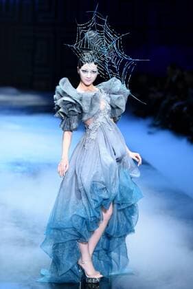 BEIJING, CHINA - OCTOBER 26: (CHINA OUT) A model showcases designs on the runway at 2016 MGPIN show during the Mercedes-Benz China Fashion Week Spring Summer 2016 at 751D.PARK on October 26, 2015 in Beijing, China.  CFP474922551