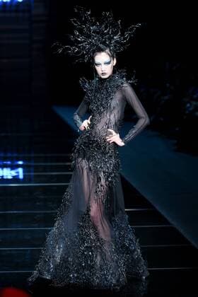 BEIJING, CHINA - OCTOBER 26: (CHINA OUT) A model showcases designs on the runway at 2016 MGPIN show during the Mercedes-Benz China Fashion Week Spring Summer 2016 at 751D.PARK on October 26, 2015 in Beijing, China.  CFP474922572