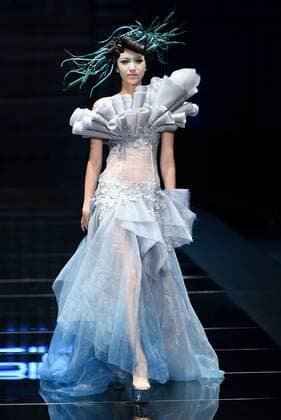 BEIJING, CHINA - OCTOBER 26: (CHINA OUT) A model showcases designs on the runway at 2016 MGPIN show during the Mercedes-Benz China Fashion Week Spring Summer 2016 at 751D.PARK on October 26, 2015 in Beijing, China.  CFP474922580