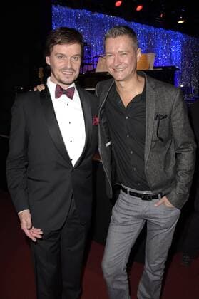 Felix Martin mit Freund Dirk bei der Verleihung des Deutschen Musical Theater Preises 2015 im TIPI am Kanzleramt. Berlin, 26.10.2015 Foto:xFredericx xFuturexImage