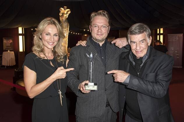 Caroline Beil, Marc Schubring und Rolf Kühn bei der Verleihung des Deutschen Musical Theater Preises 2015 im TIPI am Kanzleramt. Berlin, 26.10.2015 Foto:xFredericx xFuturexImage