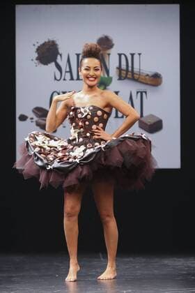 Hedia Charni - Modenschau: Salon du Chocolat - Paris - 27 10 2015 GwendolineLeGoff 