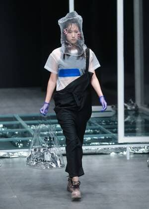 BEIJING, CHINA - OCTOBER 28: (CHINA OUT) A model showcases designs on the runway at ILOVECHOC Collection during the Mercedes-Benz China Fashion Week Spring Summer 2016 at 751D.PARK on October 28, 2015 in Beijing, China.  CFP475027935