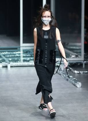 BEIJING, CHINA - OCTOBER 28: (CHINA OUT) A model showcases designs on the runway at ILOVECHOC Collection during the Mercedes-Benz China Fashion Week Spring Summer 2016 at 751D.PARK on October 28, 2015 in Beijing, China.  CFP475027942
