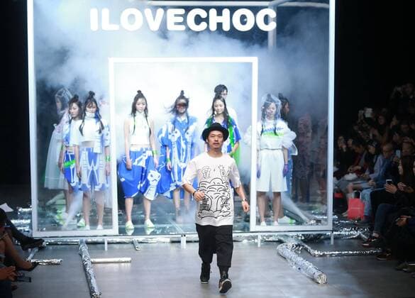 BEIJING, CHINA - OCTOBER 28: (CHINA OUT) ModelS showcase designs on the runway at ILOVECHOC Collection during the Mercedes-Benz China Fashion Week Spring Summer 2016 at 751D.PARK on October 28, 2015 in Beijing, China.  CFP475027925