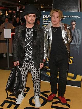 Kill Your Friends - VIP Film Screening London, UK. Boy George & Marilyn at Kill Your Friends - VIP Film Screening, at Curzon Soho, London UK, 27 October 2015. LMK394-58407-281015 