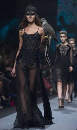 ZAGREB, Oct. 29, 2015 -- Models present creations during the Zagreb Fashion Week Fall Winter 2015 2016 in Zagreb, capital of Croatia, Oct. 29, 2015. ) CROATIA-ZAGREB-FASHION WEEK MisoxLisanin 