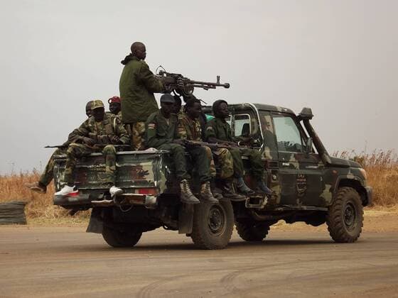 Jan 12, 2014 - Malakal, South Sudan - Government soldiers (SPLA) in Malakal capital of Upper Nile state in South Sudan. Malakal is considered one of the most towns affected by the conflict between the government and the rebels.  - ZUMAb13