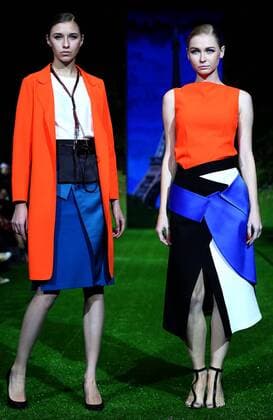 (151030) -- BEIJING, Oct. 30, 2015 -- Models show creations of PLD Fu Suqin Collection by designing Fu Suqin during the China Fashion Week in Beijing, capital of China, Oct. 30, 2015. ) (zkr) CHINA-BEIJING-FASHION WEEK(CN) ChenxJianli 