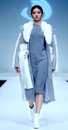 (151101) -- BEIJING, Nov. 1, 2015 -- A model shows a creation at the GENIAL 2015 Artificial Fur Fashion Design Contest during the China Fashion Week in Beijing, capital of China, Nov. 1, 2015. ) (zkr) CHINA-BEIJING-FASHION WEEK(CN) ChenxJianli 