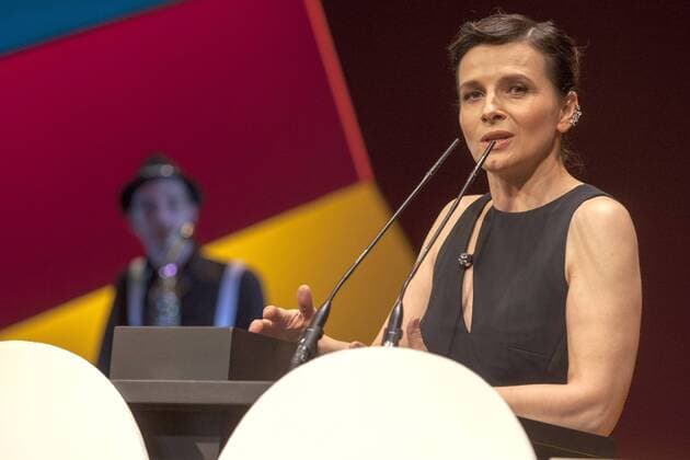 Juliette Binoche bei der Closing Ceremony mit Preisverleihung auf dem 60. Valladolid International Film Festival im Teatro Calderon. Valladolid, 31.10.2015 Juliette Binoche 