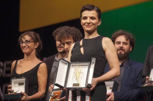 Juliette Binoche bei der Closing Ceremony mit Preisverleihung auf dem 60. Valladolid International Film Festival im Teatro Calderon. Valladolid, 31.10.2015 Juliette Binoche 