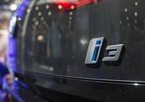 Nov. 20, 2014 - Los Angeles, California, U.S - The BMW i3 named 2015 Green Car of the Year is displayed in the media preview days at the 2014 Los Angeles Auto Show on Thursday November 20, 2014 in Los Angeles, California. The auto show opens to public on Friday, November 21. - ZUMAc68