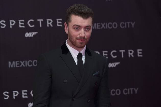 Singer Sam Smith poses during the red carpet of the movie Spectre of the James Bond saga in Mexico City, capital of Mexico, on Nov. 2, 2015. ) (da) (sp) MEXICO-MEXICO CITY- SPECTRE -RED CARPET AlejandroxAyala 