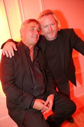 02.11.2015, Wiener Ronacher, NESTROY VERLEIHUNG 2015, Gala-Abend zum Theaterpreis im Bild: Gregor Seberg, Andreas Vitasek -AfterShow