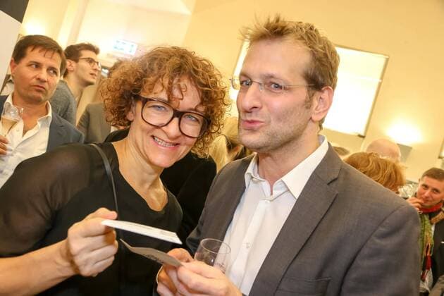 03.11.2015, Wiener Urania, Österreichischer Kabarettpreis 2015, Verleihungs-Gala im Bild: Susanne Pöchacker, Andreas Ferner