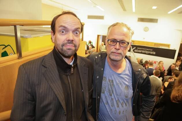 03.11.2015, Wiener Urania, Österreichischer Kabarettpreis 2015, Verleihungs-Gala im Bild: Peter Hörmanseder, Robert Stachel -Maschek, Portrait