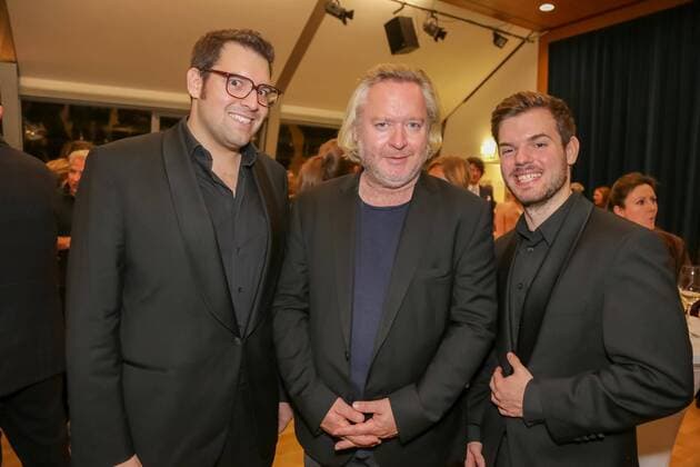 03.11.2015, Wiener Urania, Österreichischer Kabarettpreis 2015, Verleihungs-Gala im Bild: Flo u. Wisch, Gregor Seberg