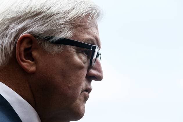 BERLIN, GERMANY. NOVEMBER 6, 2015. Germany s minister of foreign affairs Frank-Walter Steinmeier at a meeting of foreign ministers of the Normandy Four. Alexander Shcherbak TASS  TS011655
