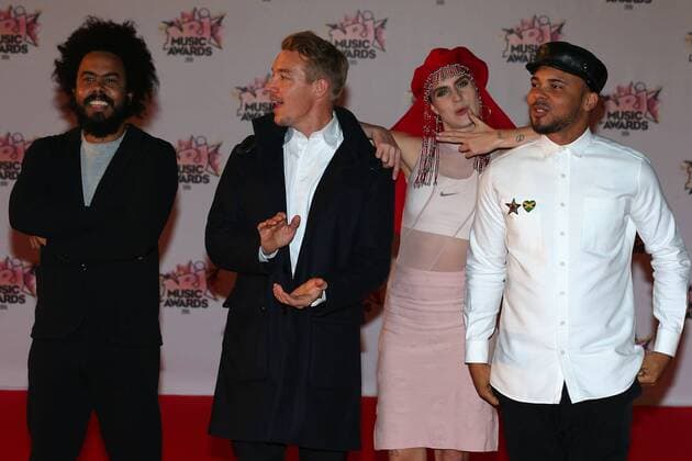 202409 Francois Glories Starface 2015-11-07 Cannes France Cérémonie des NRJ Music Awards 2015. Arrivées. Major Lazer  Copyright: xFrancoisxGloriesx xStarfacex STAR_202409_008