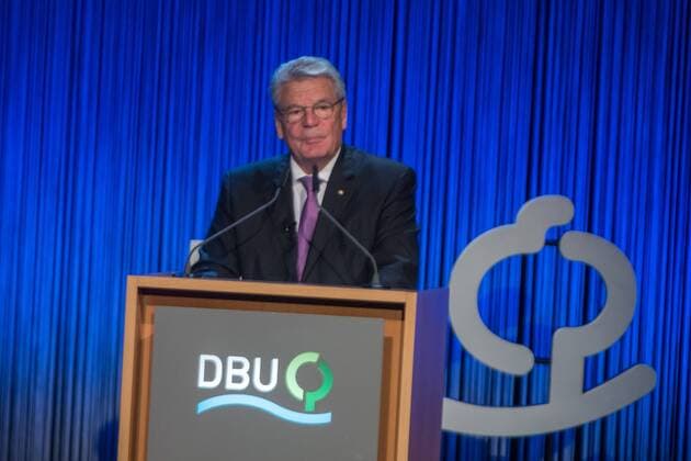 DEU, Deutschland, Nordrhein-Westfalen, Essen, 08.11.2015: Deutsche Bundesstiftung Umwelt Deutscher Umweltpreis Festakt Joachim Gauck, Bundespräsident