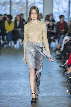 (151108) -- TBILISI, Nov. 8, 2015 -- A model presents a creation of Janashia during the Mercedes Benz Fashion Week in Tbilisi, capital of Georgia, on Nov. 8, 2015. ) GEORGIA-TBILISI-FASHION WEEK-JANASHIA GiorgixInduashvili 