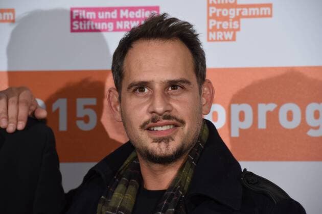 Schauspieler Moritz Bleibtreu posiert am 09.11.2015 in Köln vor der Verleihung des Kino Programm Preis NRW.