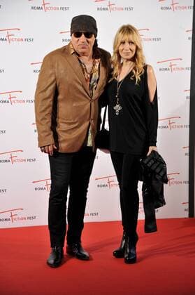 Rome Fiction Fest 2015. Red carpet Masterclass & Excellence Award . Pictured: Steven Van Zandt (Little Steven), Maureen Van Zandt  CamillaxMorandi