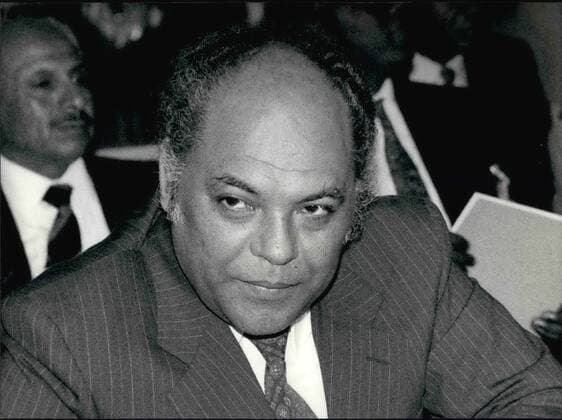 1961 - OPEC Ministers Meeting In Geneva. Libyan oil minister FAWZI A. SHAKSHUKI during the opening of OPEC Talks in Geneva May 02. Geneva Switzerland - ZUMAk09_