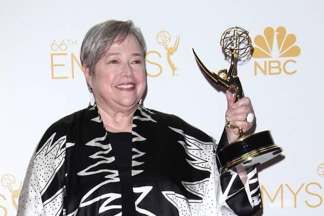 Aug. 25, 2014 - Los Angeles, California, U.S. - Kathy Bates poses in the press room during the 66th Annual Primetime Emmy Awards held at Nokia Theatre L.A. Live on August 25th, 2014 in Los Angeles, California. - ZUMAtl1