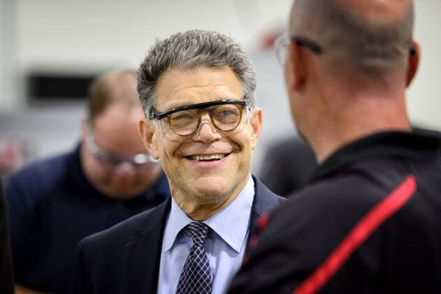 Aug. 26, 2014 - Virgina, Minnesota, U.S. - Senator Al Franken toured the new manufacturing and fabrication campus of Lake Superior College in Duluth, Minnesota. Tuesday, August 26, 2014. GLEN STUBBE gstubbe@startribune.com - ZUMAm42
