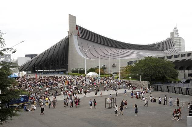 Sightseeing Tokio - Kokuritsu Yoyogi Kyogijo Mehrzweckhalle. Tokio, 13.09.2015 Foto:xT.xSkupinx xFuturexImage