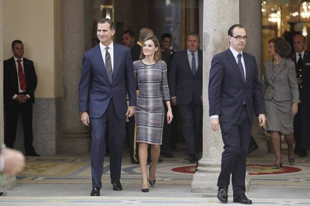 Entrega de los premios nacionales del deporte 2014 261 cordon press rey felipe reina letizia Royal family attending the National Sports Awards in Madrid 