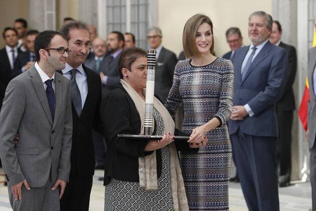 Entrega de los premios nacionales del deporte 2014 261 cordon press reina letizia Royal family attending the National Sports Awards in Madrid 