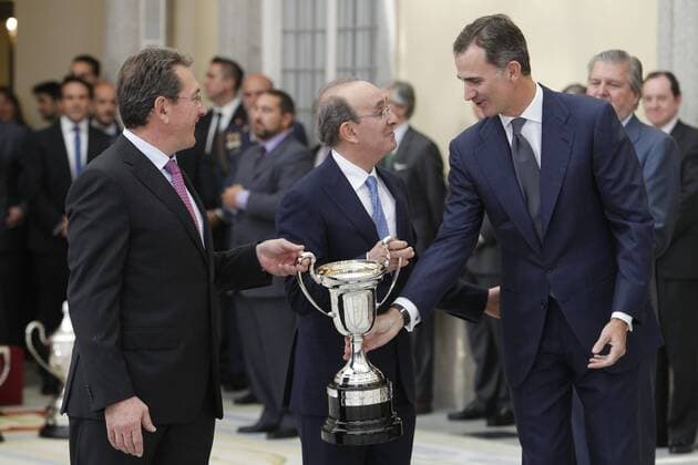Entrega de los premios nacionales del deporte 2014 261 cordon press rey felipe Royal family attending the National Sports Awards in Madrid 