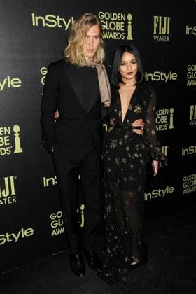 17 November 2015 - West Hollywood, California - Austin Butler, Vanessa Hudgens. Hollywood Foreign Press Association and InStyle Celebrate The 2016 Golden Globe Award Season held at Ysabel.  ByronxPurvis AdMedia
