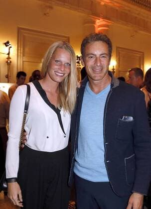 Anika Bormann, Gedeon Burkard bei der Exclusiven Vernissage des LAMBERTZ FINE ART Kalenders 2016 - La Dolce Vita im Hotel de Rome, Berlin. 17.11.2015