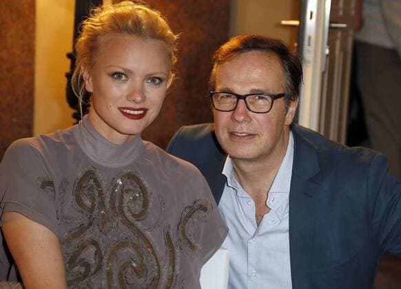 Franziska Knuppe, Peter Wuertenberger bei der Exclusiven Vernissage des LAMBERTZ FINE ART Kalenders 2016 - La Dolce Vita im Hotel de Rome, Berlin. 17.11.2015
