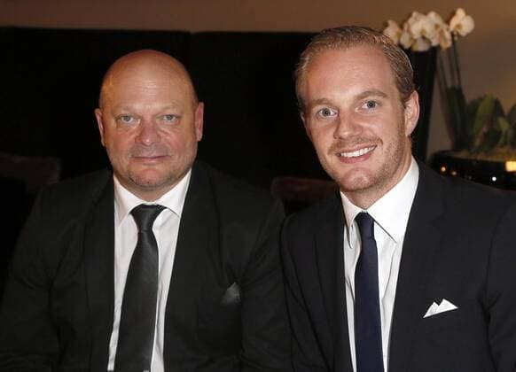 Thomas Sommerlath, Tim Sommerlath bei der Exclusiven Vernissage des LAMBERTZ FINE ART Kalenders 2016 - La Dolce Vita im Hotel de Rome, Berlin. 17.11.2015
