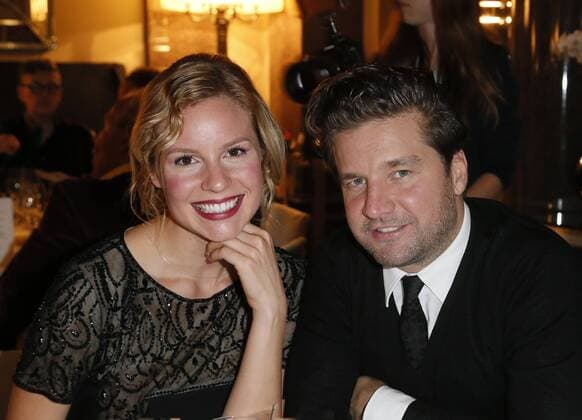 Barbara Seck, Daniel Koslowski bei der Exclusiven Vernissage des LAMBERTZ FINE ART Kalenders 2016 - La Dolce Vita im Hotel de Rome, Berlin. 17.11.2015