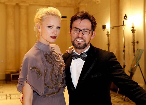 Franziska Knuppe, Tobey Wilson bei der Exclusiven Vernissage des LAMBERTZ FINE ART Kalenders 2016 - La Dolce Vita im Hotel de Rome, Berlin. 17.11.2015