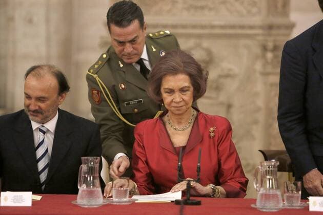 Queen Sofia of Spain during XXIV Reina Sofia Iberoamerican Poetry Award . November 18, 2015.  (2015111805)