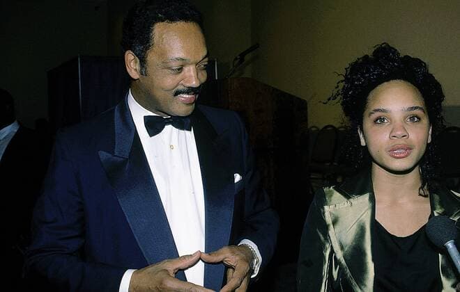 April 3, 2015 - Washington, District of Columbia, United States of America - Washington, DC. 1992.Jesse Jackson and daughter Ashley Laverne Jackson. Jesse Louis Jackson, Sr. (born Jesse Louis Burns; October 8, 1941) is an American civil rights activist and Baptist minister. He was a candidate for the Democratic presidential nomination in 1984 and 1988 and served as a shadow U.S. Senator for the District of Columbia from 1991 to 1997. He is the founder of the organizations that merged to form Rainbow PUSH. Former U.S. Representative Jesse Jackson, Jr. is his eldest son..Credit: Washington United States of America - ZUMAr142
