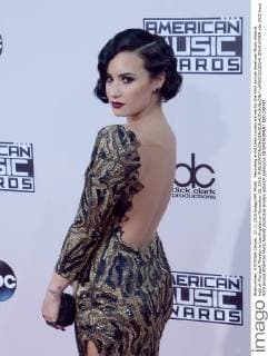 Recording artist Demi Lovato arrives for the 43rd annual American Music Awards held at Microsoft Theater in Los Angeles on November 22, 2015.  LAP20151122140 JIMxRUYMEN