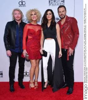 Nov. 22, 2015 - Los Angeles, California, U.S. - Little Big Town arrives for the 2015 American Music Awards at the Microsoft theater. Los Angeles U.S. - ZUMAo05_