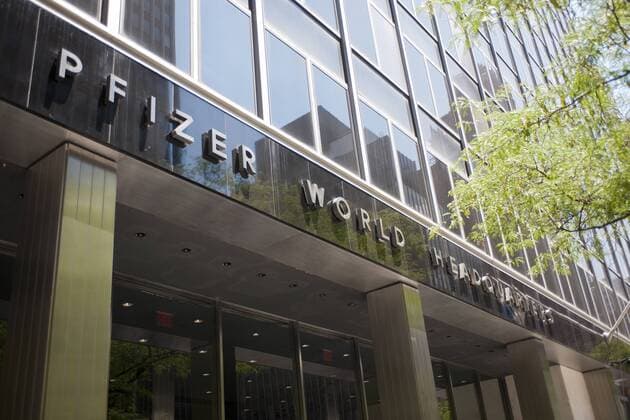 Pfizer and Allergan announce record breaking merger File image: Pfizer World Headquarters in midtown in New York on Wednesday, July 2, 2012. Pharmaceutical companies Pfizer and Allergen announced a record breaking tax inversion merger in a deal forth $160 billion. The merger is the largest tax inversion in history as well as the largest health care merger. (  RICHARDxB.xLEVINE