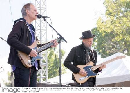 Sept. 13, 2014 - Chicago, Illinois, U.S - TOM VERLAINE (L) and JIMMY RIP of the band Television perform live at 2014 Riot Fest music festival at Humboldt Park in Chicago, Illinois - ZUMAs13