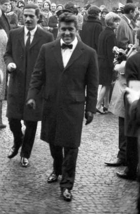 Ankunft der Stars zur Bambi Preisverleihung im Herkules Saal der Münchner Residenz am 22. Januar 1967: Mario Adorf. 24x36swNeg103 Copyright: HeinzxBrowers UnitedArchives2003248